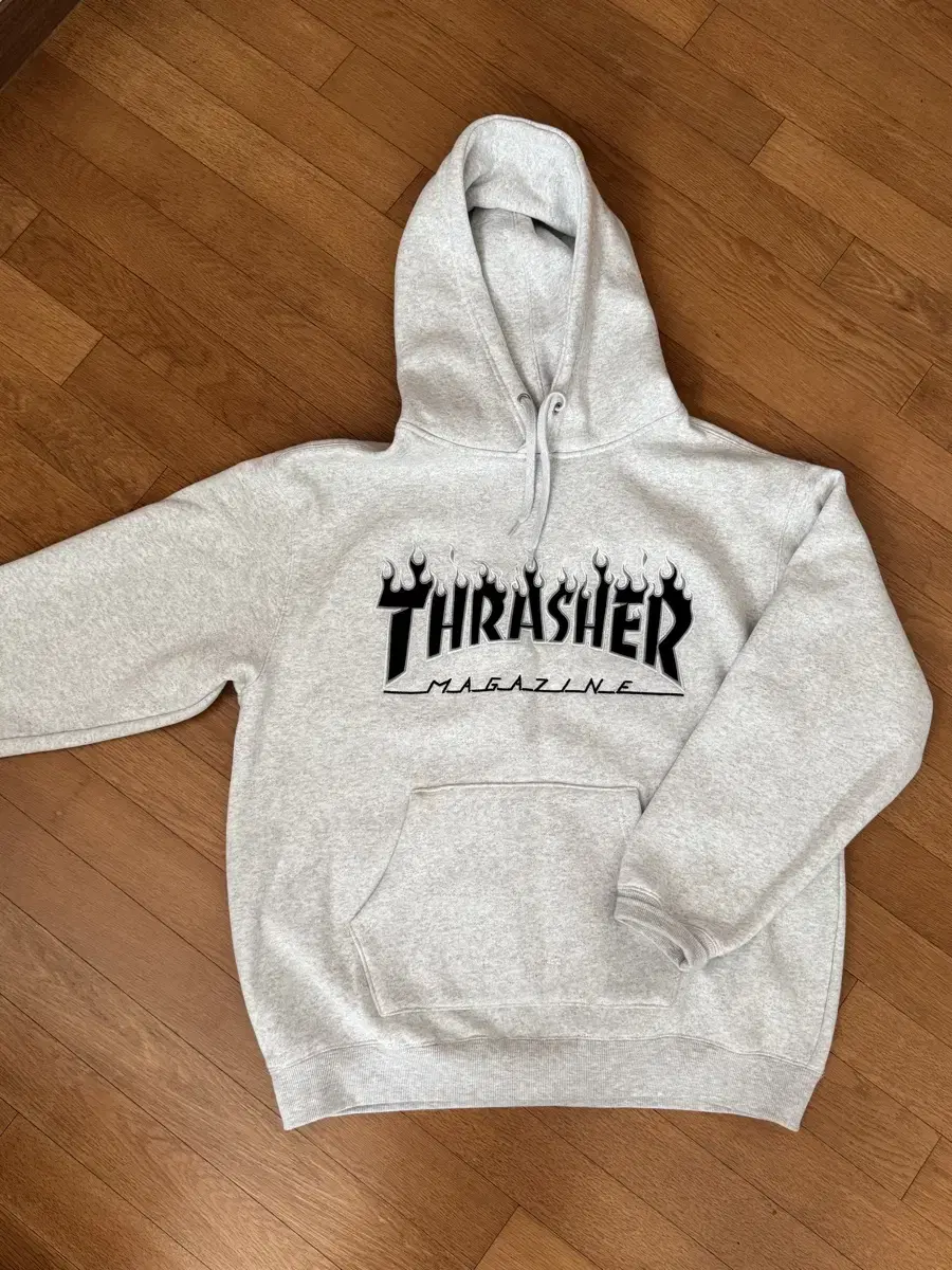 THRASHER 후디 트레셔 후드티 멜란지그레이 XL